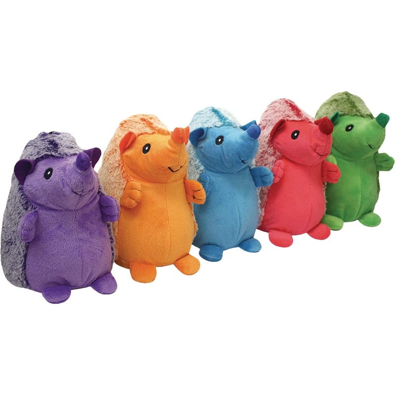 Multipet International 43025 8" Hedgehog Dog Toy - Quantity 3